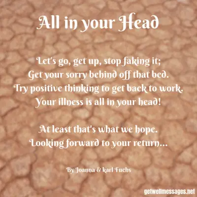 all in your head funny poem