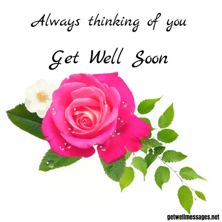 always thinking of you get well soon