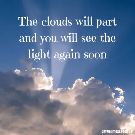 clouds will part quote image
