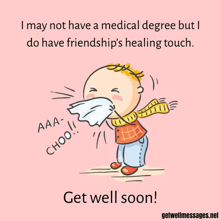 funny friendship get well soon image