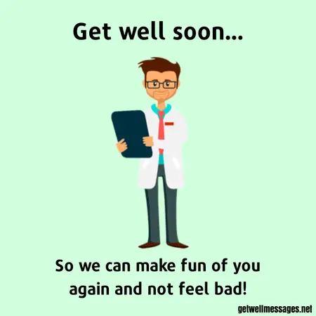 funny get well soon quote