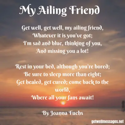 ailing friend get well poem