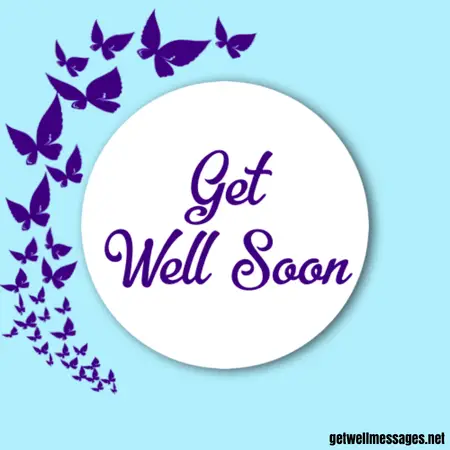 get well soon butterflies image