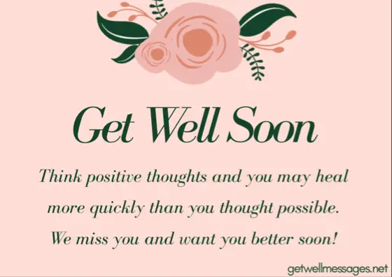 get well soon card message