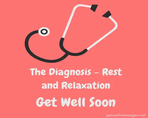get well soon message after surgery stethoscope