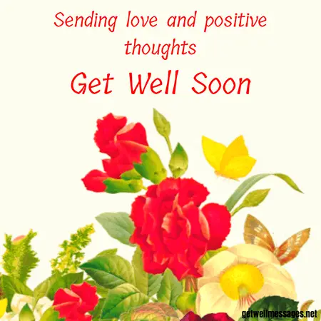 sending love and positive thoughts message